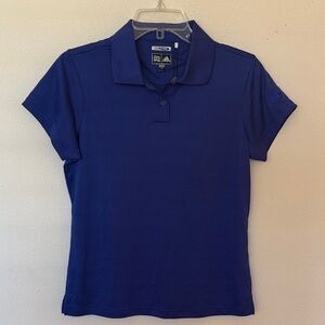 adidas Women’s Indigo Royal Blue Polo Climacool ESPN Golf Top SizeM